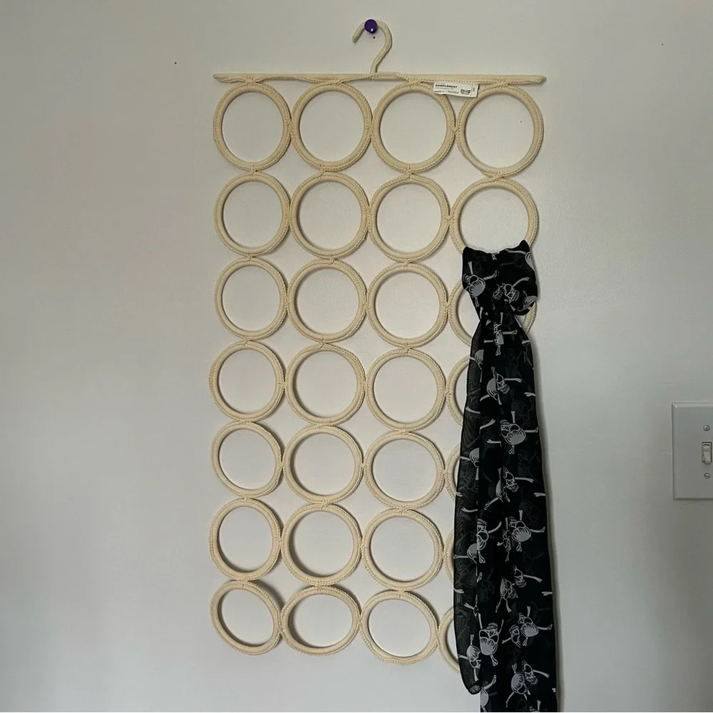 IKEA KOMPLEMENT Cream Braided Ring Organizer